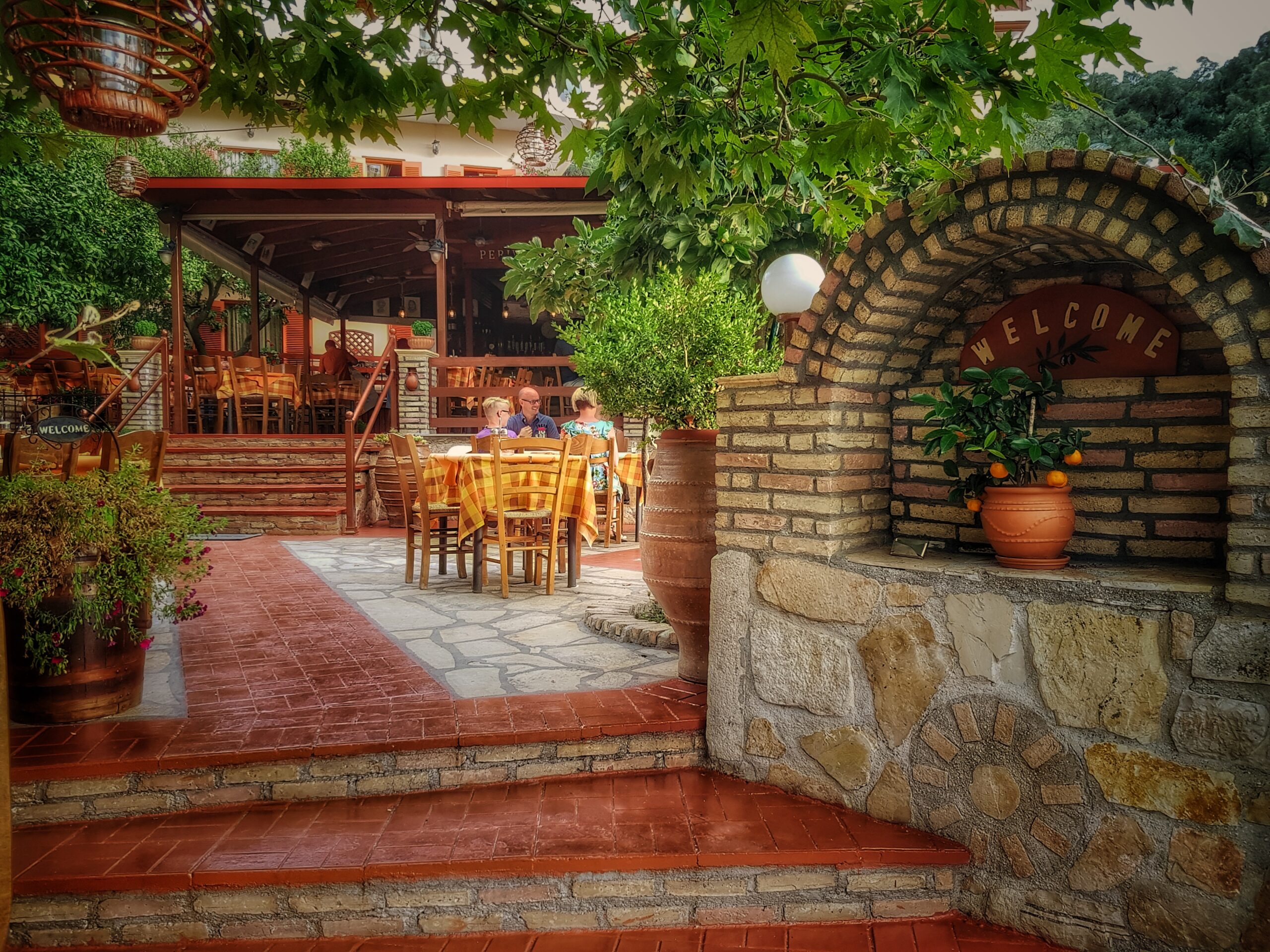 Traditional Greek cooking at Perivoli, Parga